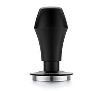 Normcore Tamper à café V4.1 de 51 mm avec retour sonore clic, à ressort, pour porte-filtre Delonghi, base plate en acier inoxydable 304, poignée en aluminium anodisé avec support en silicone, noir