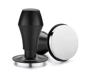 Normcore Tamper à café V4.1 de 53,3 mm avec retour sonore clic, tampon à ressort avec base plate, compatible avec les machines à expresso Breville Sage de 54 mm, noir