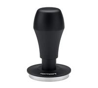 Normcore Tamper à café V4.1 de 57 mm avec retour sonore clic, tampon à ressort avec base plate compatible avec la Spaziale, paniers porte-filtres de 57 mm, poignée en aluminium anodisé, noir