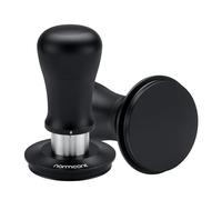 Normcore Tamper à café V5 de 58 mm, tampon à expresso à ressort avec 6 réglages de pression réglables, technologie Tri-Spring, base plate revêtue de titane, poignée en aluminium anodisé et support en