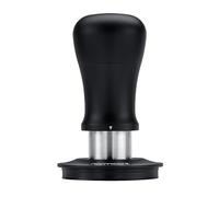 Normcore Tamper à café V5 de 58 mm, tampon à expresso à ressort avec revêtement en titane, base plate, poignée en aluminium anodisé et support en silicone, noir
