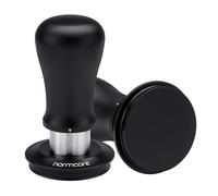 Normcore Tamper à expresso V5 de 53,3 mm à ressort avec revêtement en titane et base plate - Réglage à 6 pressions - Compatible avec porte-filtre Breville Sage de 54 mm - Noir