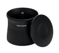 Normcore Tasse de dosage magnétique de 58 mm, porte-filtre à expresso, outils de dosage pour moulin à café Barista pour panier porte-filtre de 58 mm, aluminium anodisé noir mat