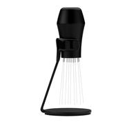 Normcore WDT Outil de distribution avec support V3-9 Agitateur à expresso à aiguilles - 18 aiguilles 0,25 mm/0,3 mm d'épaisseur - Technique de distribution Weiss - Poignée en aluminium anodisé
