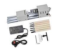 Normes de tournage d'outils 未处理 Mini Lathe 300 * 60 * 70mm Machining for Table Woodworking Wood DIY Tool Lathe Standard Set