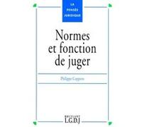 Normes et fonction de juger Philippe Coppens (Auteur)