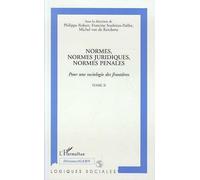 Normes, normes juridiques, normes pénales