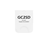 NORMICHIC GC2SD Adaptateur de carte micro SD, carte mémoire TF pour console NGC Gamecube Wii Blanc