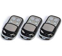 Normstahl EA433 2KM / EA433 2KS / EA433 4KS / RCU433-2 / RCU433-4 Lot de 3 émetteurs manuels compatibles avec code tournant 433,92 MHz 3 télécommandes