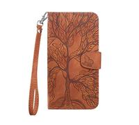 Norn Coque pour Samsung Galaxy S20FE 5G,Housse Portefeuille Motif Arbre Flip Case Cover Étui de Antichoc Cuir PU Premium Protection avec Support Stand et Fente Carte,Fermeture magnétique,Marron