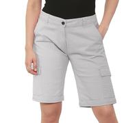 NOROZE Femmes Coton Combat Toile Chino Cargaison Shorts Taille (44, Galet)