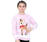 NOROZE Fille Noël 3D Pull Enfants Oiseau Renne Rétro Pullover Pull-Over (Renne Rose, 7-8 Ans)