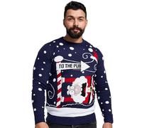 NOROZE Homme Femme Unisexe Xmas Noël Pull Pullover (to The Pub Marine, Small)