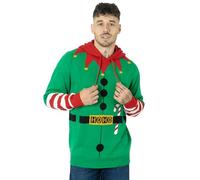 NOROZE Hommes Garçons Pull de Noël Sweat à Capuche Unisexe Elfe Hoho Sucre d'orge 3D Pull en Tricot Enfants Famille Correspondant à Chandail Pullover de Noël (11-12 Ans, Elfe Sucre d'orge Vert)