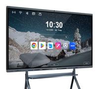 NORQIN 55 Tableau intelligent interactif tout-en-un avec écran tactile 4K pour conférence, salle de classe, bureau à domicile, tableau blanc numérique d'affaires (support mural inclus)