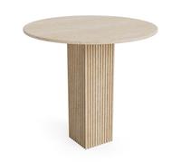NORR11 Table à manger Soho Ø80 cm Beige
