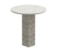 NORR11 Table à manger Soho Silver travertin. Ø80x73