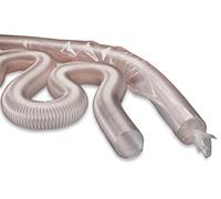 Norres 301-0120-0000 PROTAPE Pur 301 AS Tuyau d'aspiration Antistatique, Blanc, 10m