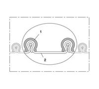 NORRES Tuyau alimentaire Norres et tuyau pour l'industrie pharmaceutique CP PTFE-INOX 475 F Ø 170mm 3m Quantité:1