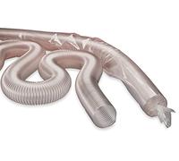 Norres 30100600000-0000000500 Tuyau d'aspiration Antistatique-Diamètre : 60 mm-5 m, Transparent, 5m