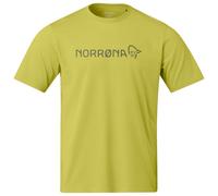 Norrona - T-shirt en coton biologique pratique et confortable - /29 Cotton Norrøna Viking T-Shirt M Golden Lime pour Homme en Coton - Taille S - Jaune S