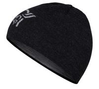 Norrøna - /29 Light Merinoull Logo Beanie - Bonnet - One Size - caviar melange