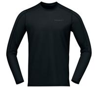 Norrøna - Falketind EqualiserUll Long Sleeve - Haut en mérinos - M - caviar black