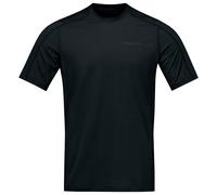 Norrøna - Falketind EqualiserUll T-Shirt - Haut en mérinos - S - caviar black