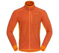 Norrona - Polaire légère et respirante zippée - Falketind Warm1 Active Jacket M Gold Flame Exuberance pour Homme - Taille M - Orange Orange M