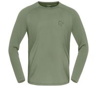 Norrøna - Femund PureUll L/S - Haut en mérinos - M - loden green
