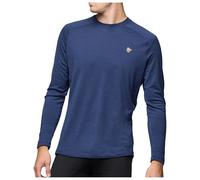 Norrona - Haut en laine de mérinos - Femund PureUll Long Sleeve M Indigo Night pour Homme en Laine - Taille XL - Navy Navy XL