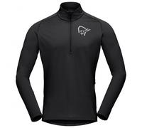 Norrøna - Fjørå Equaliser Long Sleeve Zip Top - Maillot de cyclisme - XL - caviar