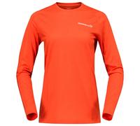Norrøna - Women's Falketind EqualiserUll Long Sleeve - Haut en mérinos - S - paprika