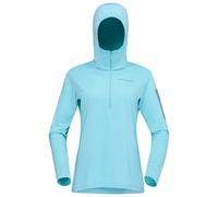 Sweat à capuche pour femme Norrona Falketind Warm1 Hood W aqua haze/trooper L