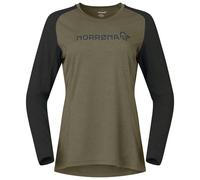 Norrøna - Women's Fjørå Equaliser Lightweight Long Sleeve - Maillot de cyclisme - M - olive night