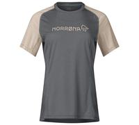 Norrøna - Women's Fjørå Equaliser Lightweight T-Shirt - Maillot de cyclisme - XS - beluga / winter twig