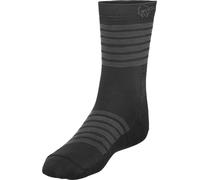 Norrona - Chaussettes de VTT en laine de mérinos - Falketind Light Weight Merino Socks Caviar Black en Laine - Taille 43-45 - Noir Noir 43-45