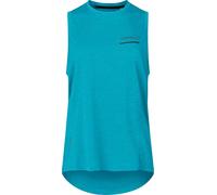 Norrona - Débardeur de running technique et léger - Senja Equaliser Tank Top W Brittany Blue pour Femme - Taille M - Bleu Bleu M