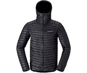 Norrona - Doudoune en duvet de canard - Trollveggen Down800 Super Light Hood M Caviar Black pour Homme - Taille L - Noir Noir L