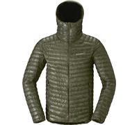 Norrona - Doudoune en duvet de canard - Trollveggen Down800 Super Light Hood M Deep Lichen Green - Taille M - Kaki Kaki M