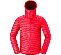 Norrona - Doudoune en duvet de canard - Trollveggen Down800 Super Light Hood M Flame Scarlet pour Homme - Taille S - Rouge Rouge S