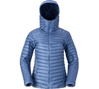 Norrona - Doudoune en duvet de canard - Trollveggen Down800 Super Light Hood W Infinity pour Femme - Taille L - Bleu Bleu L