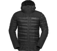 Norrona - Doudoune en duvet d'oie - Falketind Down750 Zip Hood M Caviar Black pour Homme en Tissu Technique - Taille L - Noir Noir L