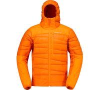 Norrona - Doudoune en duvet d'oie - Falketind Down750 Zip Hood M Gold Flame pour Homme en Tissu Technique - Taille M - Orange Orange M