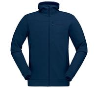 Norrona - Falketind Warmwool2 Stretch Zip Hood Indigo Night - S - Polaire