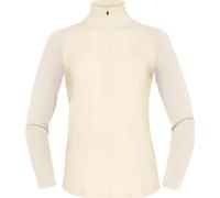 Norrona - Haut en laine de mérinos - Femund PureUll Zip Neck W Whisper White pour Femme en Laine - Taille M - Blanc Blanc M