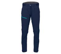 Norrona - Pantalon polyvalent de randonnée - Falketind Flex1 Heavy Duty Pants M Indigo Night/Hawaiian surf pour Homme en Softshell - Taille L - Navy Navy L