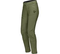 Norrona - Pantalon softshell de VTT - Fjora Flex1 Pants W'S Loden Green pour Femme en Softshell - Taille S - Kaki Kaki S