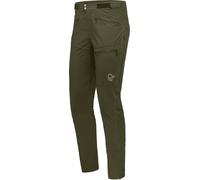 Norrona - Pantalon softshell résistant pour alpinisme - Femund Flex1 Lightweight Pants M Olive Night pour Homme en Nylon - Taille S - Kaki Kaki S