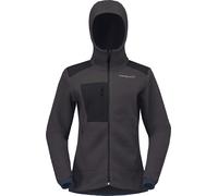 Norrona - Polaire chaude d'alpinisme - Trollveggen Warm3 Zip Hood W Phantom - Taille S - Noir Noir S